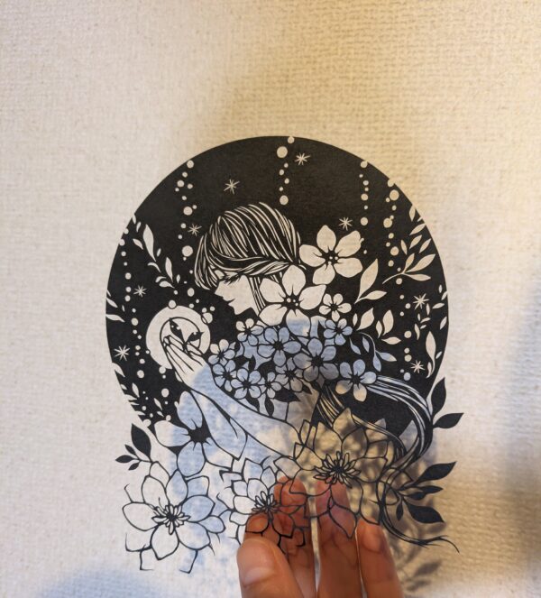 切り絵〜花の芽〜