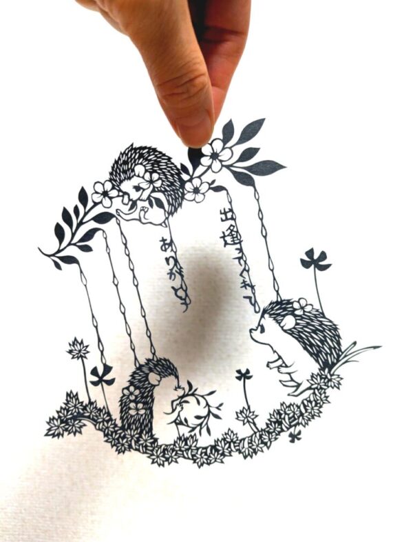 切り絵作品〜出逢ってくれてありがとう〜