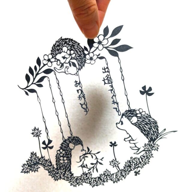切り絵作品〜出逢ってくれてありがとう〜