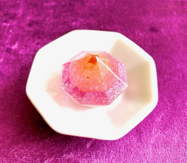 盛り塩クリスタル〜シハーブの雫〜　（ローズクォーツ）