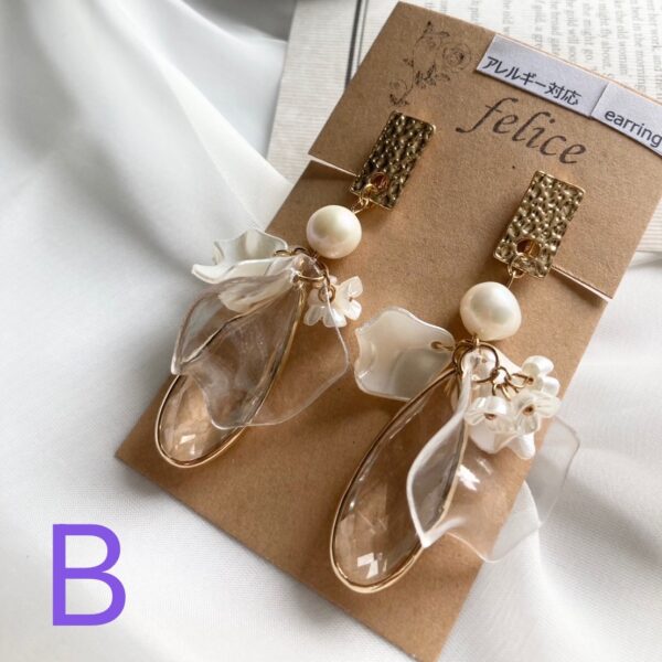 【イヤスタ限定】パール✖Gold アクセ 追加B