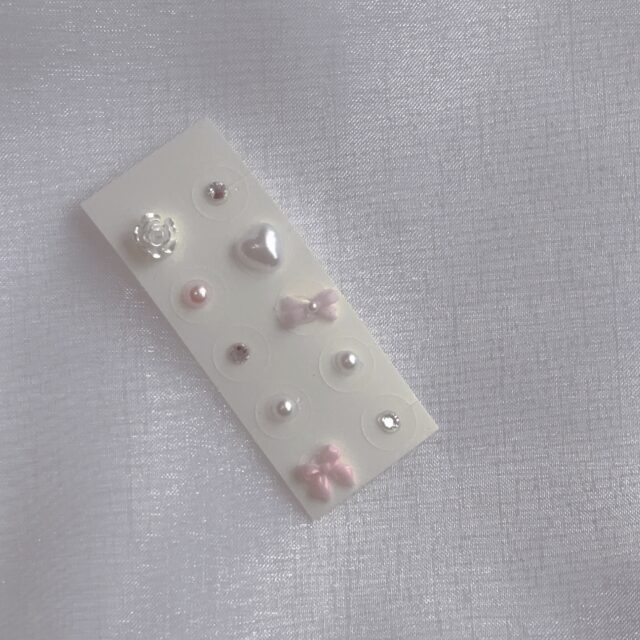 耳つぼジュエリー(白ピンク)