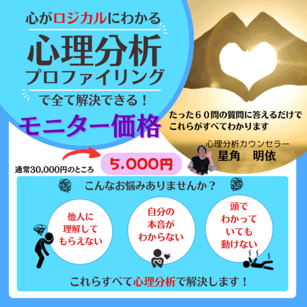 心理分析プロファイリングであなたのお悩みを一気に解決！