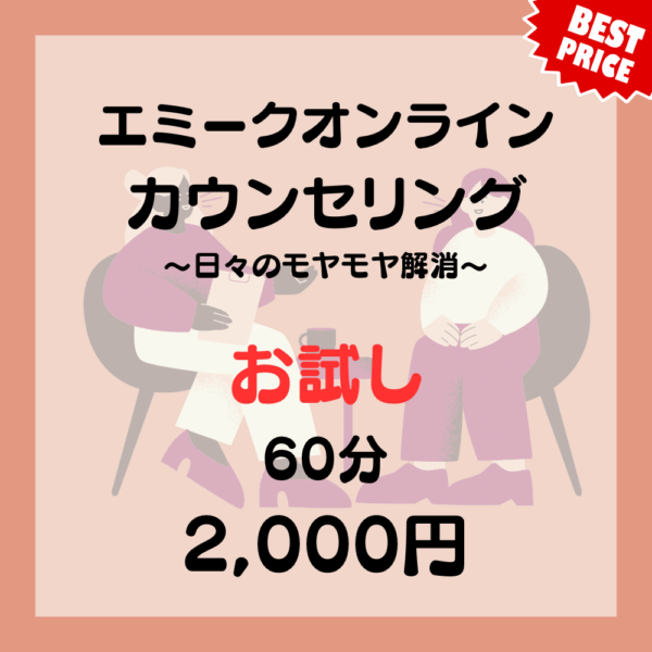 エミークカウンセリングセッション（お試し60分）