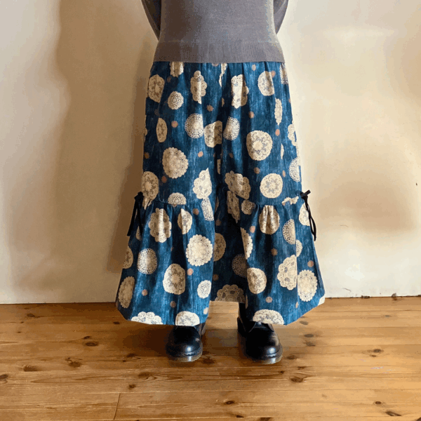 スカートみたいなリボンフレアワイドパンツ⭐️身長の低い方⭐️L〜3Lの方まで穿いていただけます。