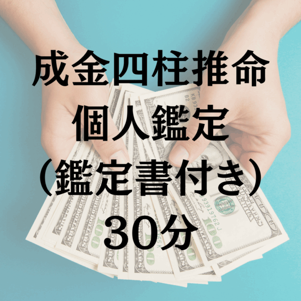 成金四柱推命2項目30分