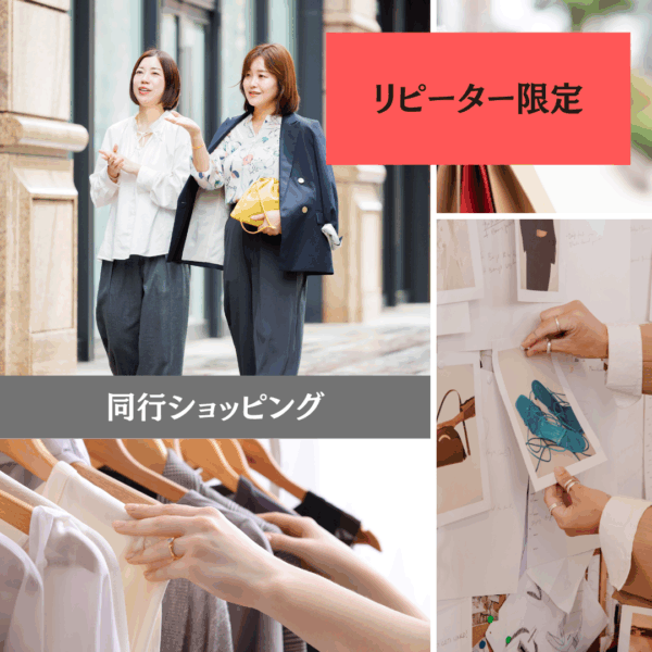 ショッピング同行★リピーター限定★（事前下見あり/4時間の同行）