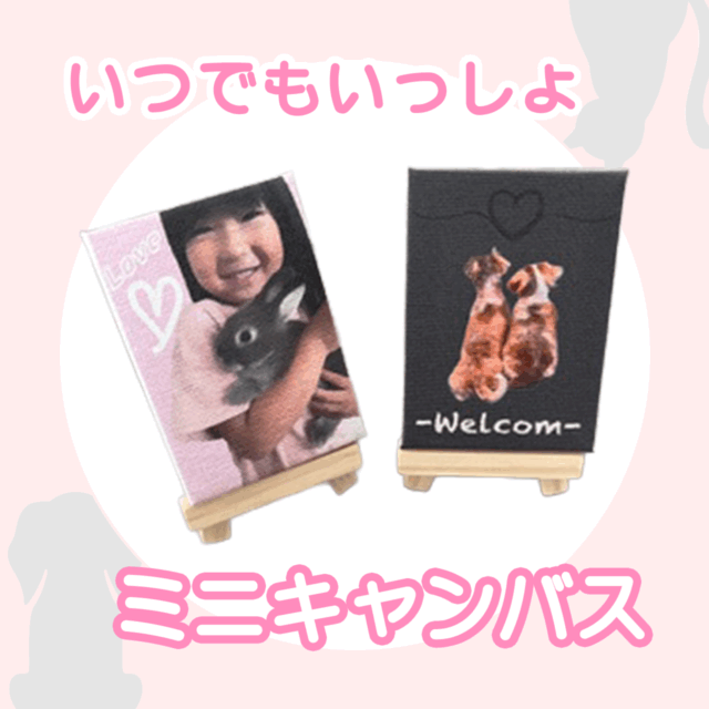 いつでもいっしょ♡ミニキャンバス