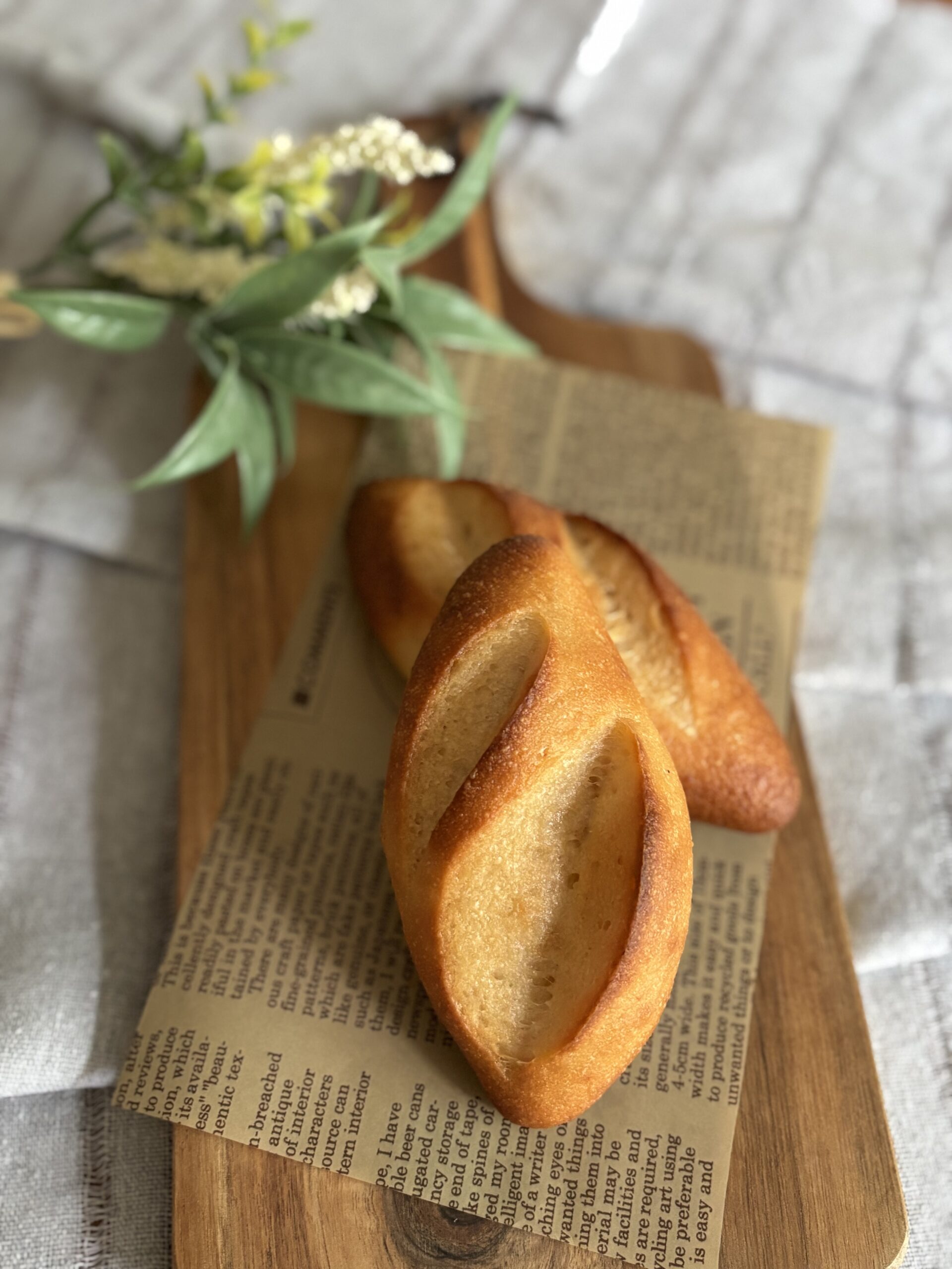 花酵母　豆乳仕込み米粉フランスパン（ハーフ）