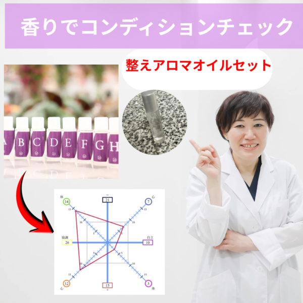 香りでコンディションチェックと整えアロマオイルセット