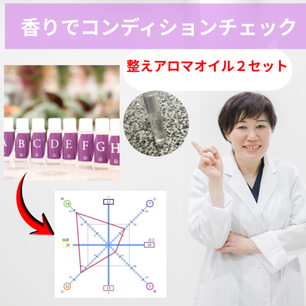 香りでコンディションチェックと整えアロマオイル2セット