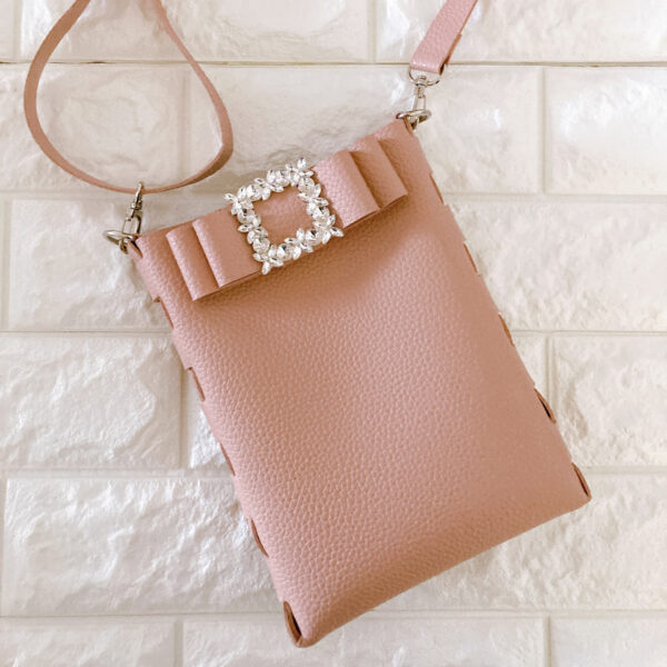 レザーポシェット～デュイルミニ～(ピンク)　送料込