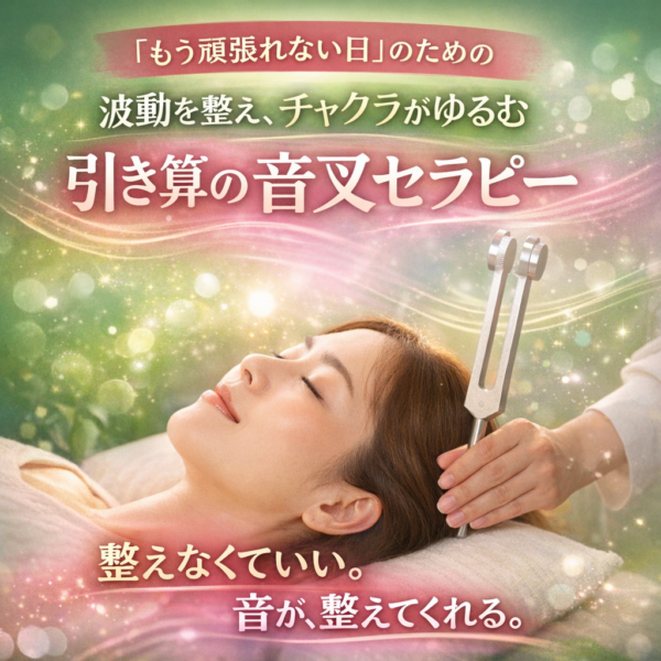 「もう頑張れない日」のための 波動を整え、チャクラがゆるむ 音叉セラピー