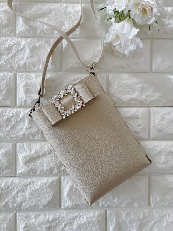 レザーポシェット～デュイルミニ～（アイボリー）送料込