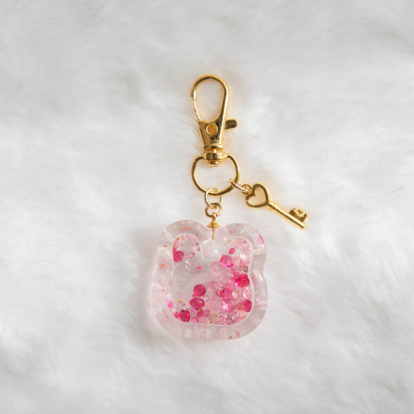 レジンキーホルダー　うさぎ