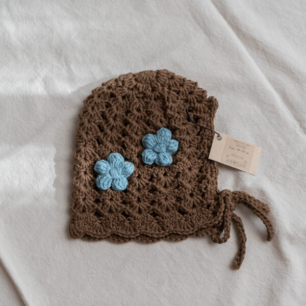 編み物　ボンボンネット　BABY