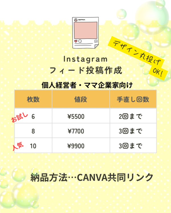 sns投稿画像作成(6枚)