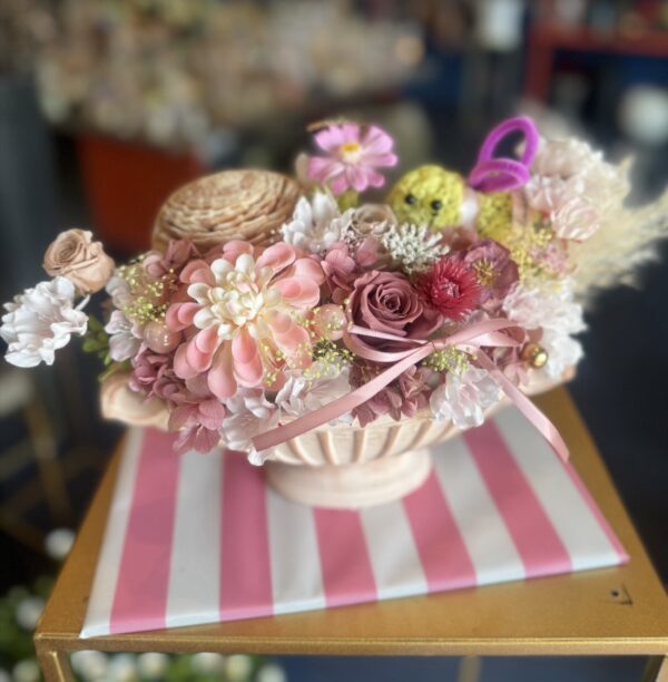 【イヤスタ限定】ミツバチプリザーブドフラワー(ボタニカルキャンドル）