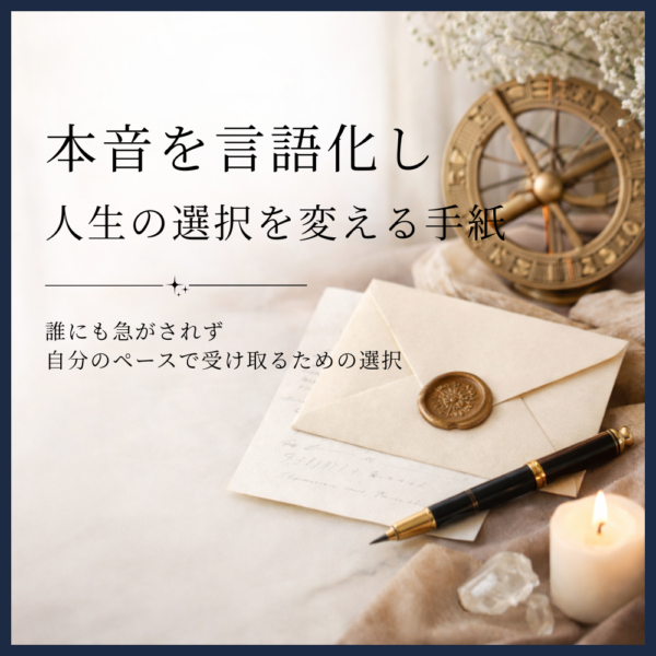 本音を言語化し、人生の選択を変える「星からの手紙」