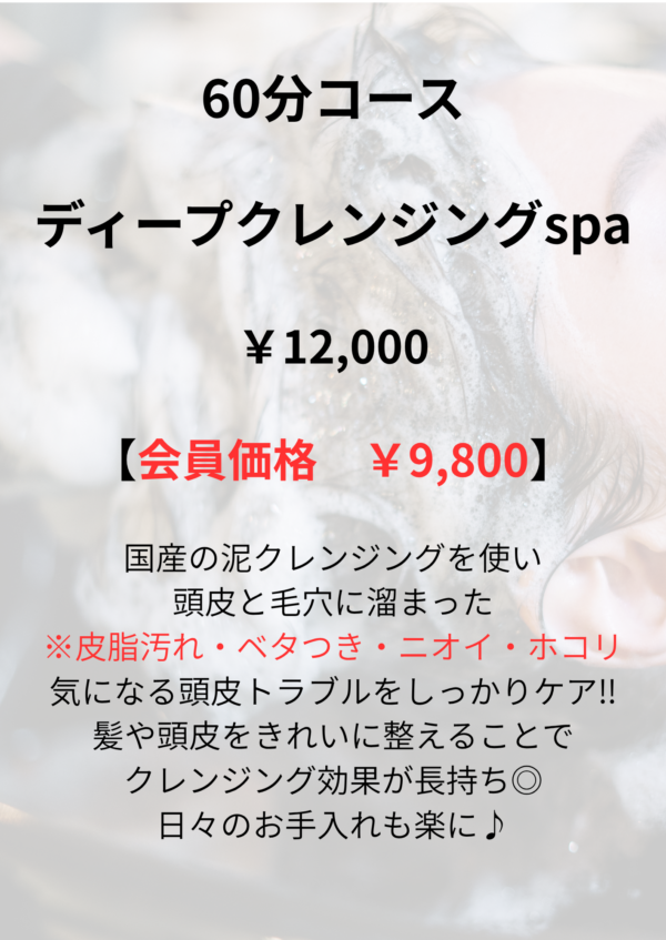 ディープクレンジング spa