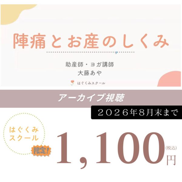 【はぐくみスクールマタニティクラス限定アーカイブ】お産と陣痛のしくみ