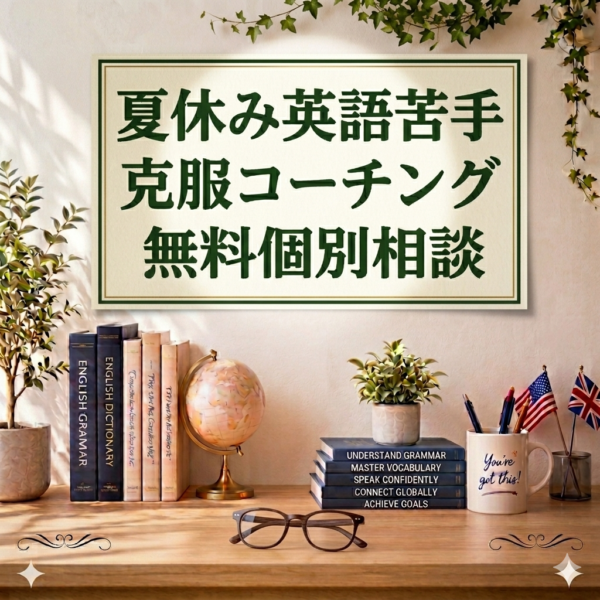 【個別説明会】中学1,2年生限定 40日間夏休み英語コーチング