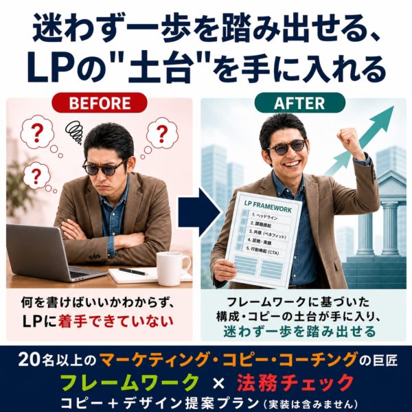 LP制作代行 コピー＋デザイン提案プラン