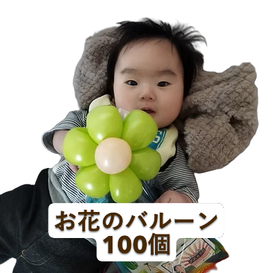 お花100