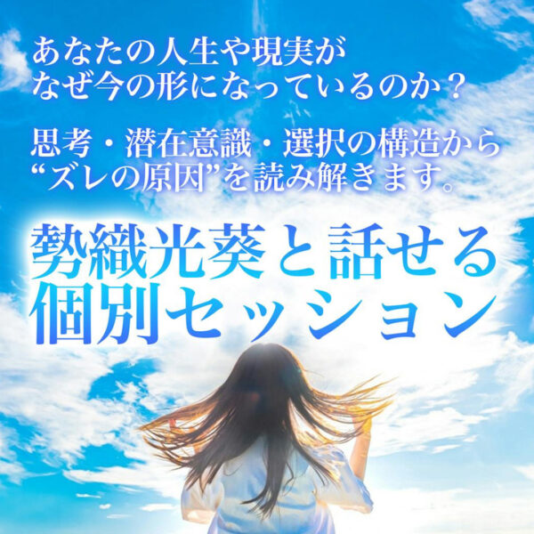 勢織光葵と話せる個別セッション（初回）（勢織光葵）