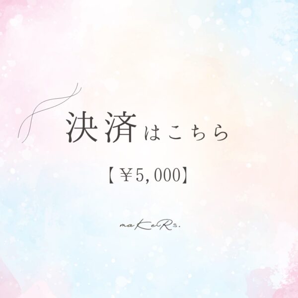 決済ページ  ¥5,000