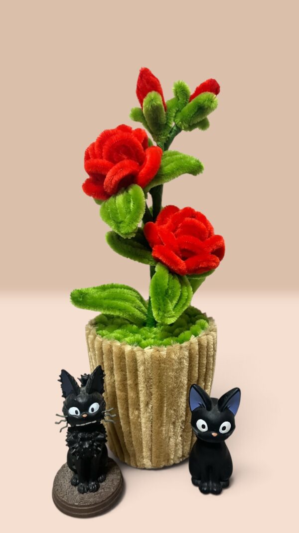 バラの鉢植えインテリア モールフラワー 枯れない花