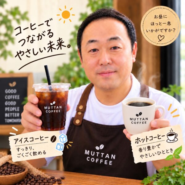【イヤスタ限定】おうち時間もおでかけも、むったんコーヒーやさしい3WAYセット